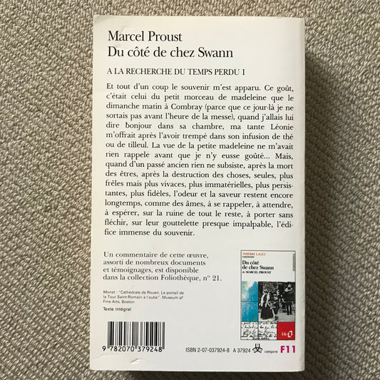 Proust - À la recherche du temps perdu volume 1: Du côté de chez Swann