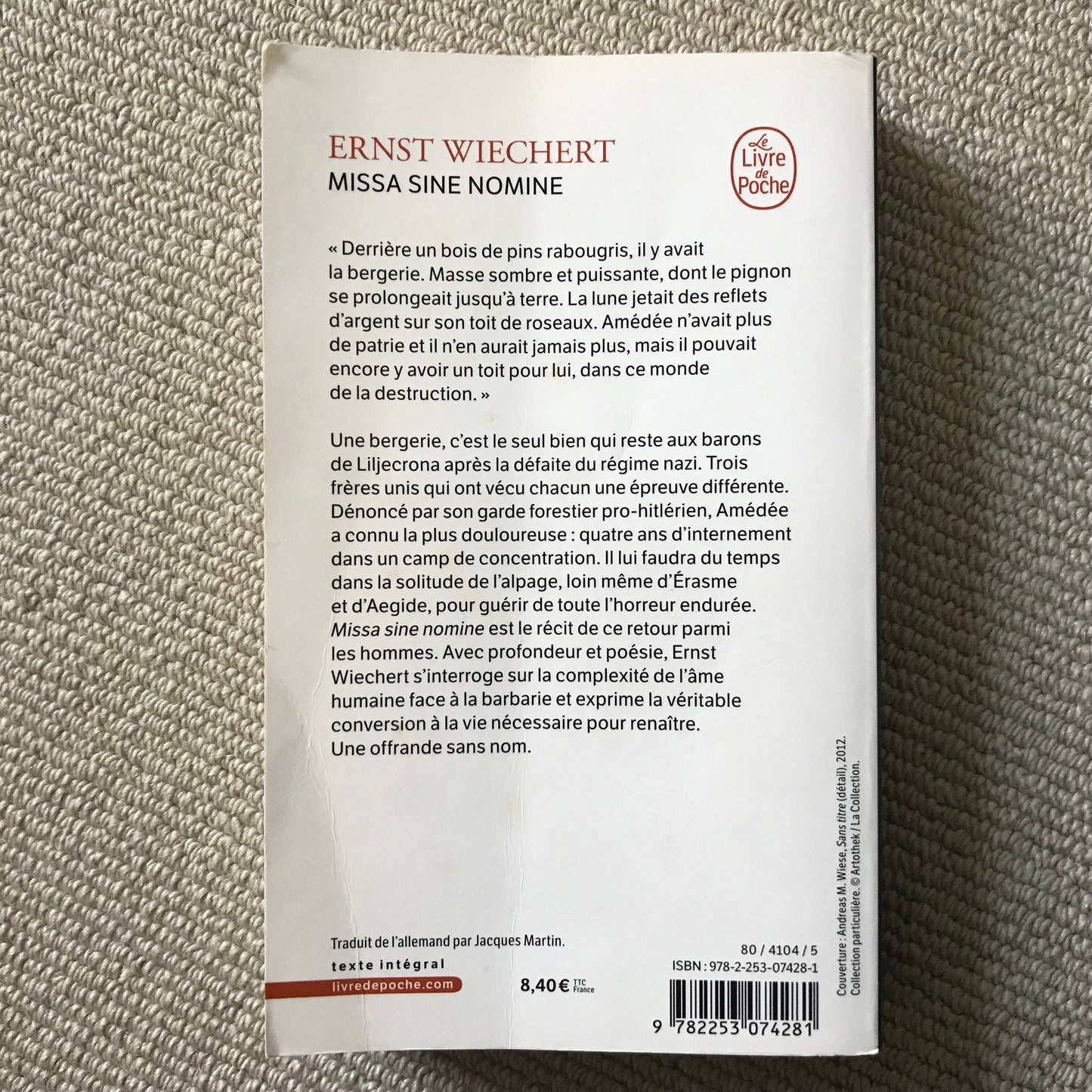 Wiechert, Ernst - Missa sine nomine