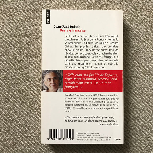 Dubois, Jean-Paul - Une vie française