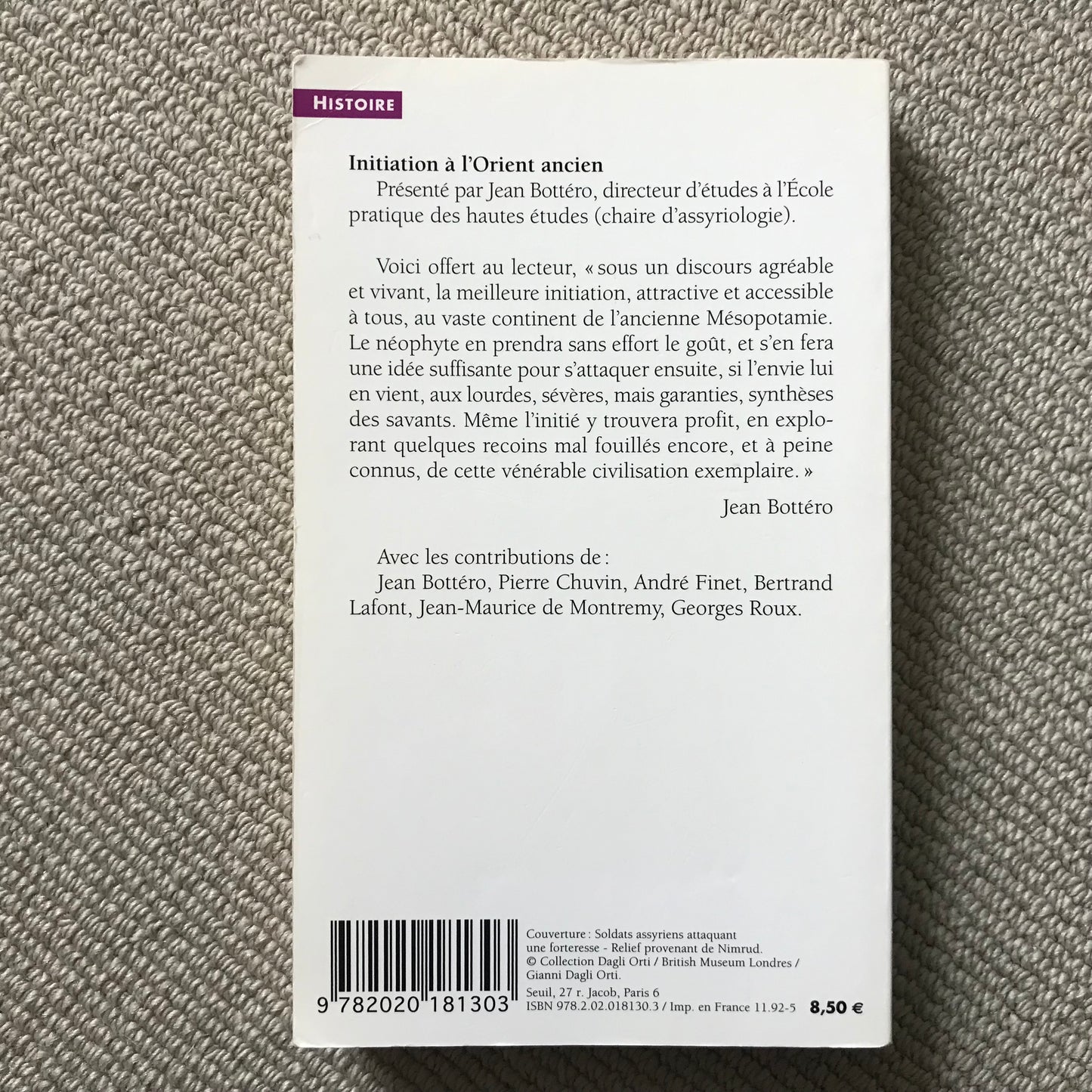 L’histoire - Initiation à l’Orient ancien