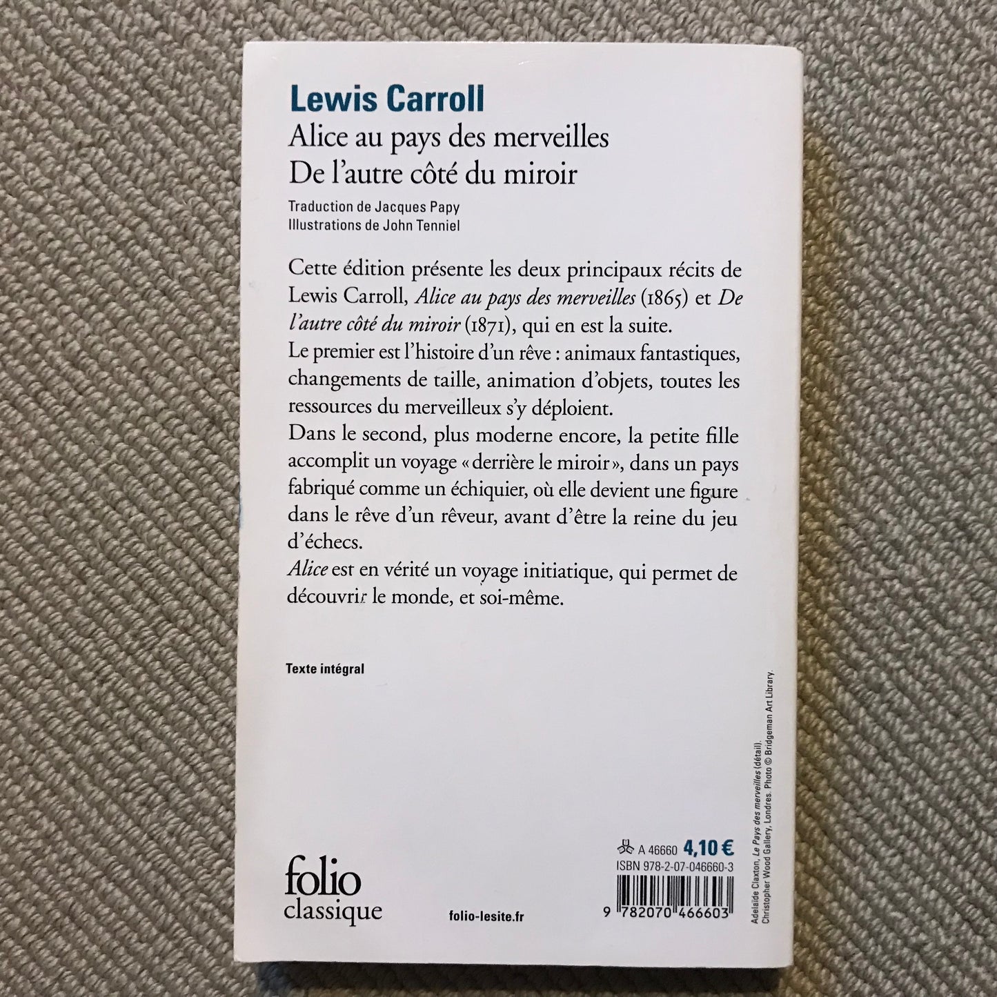 Carroll, Lewis - Alice au pays des merveilles & De l’autre côté du miroir