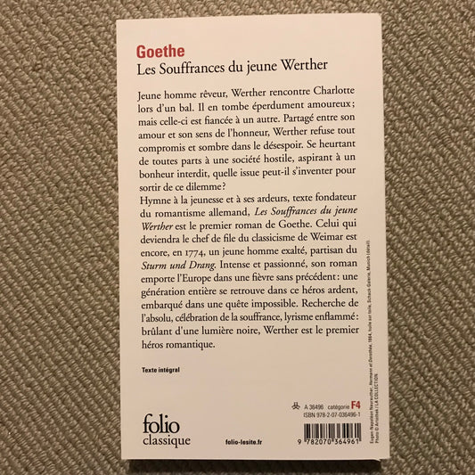 Goethe - Les souffrances du jeune Werther