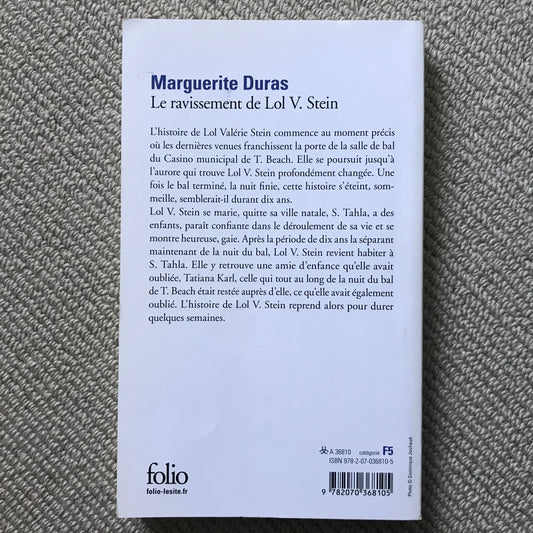 Duras, Marguerite - Le ravissement de Lol V. Stein