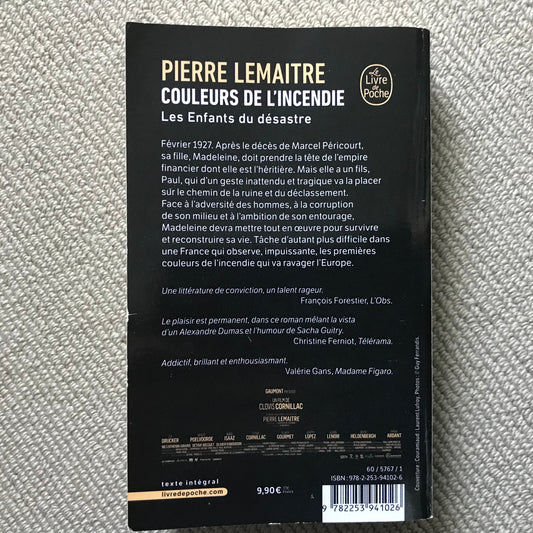 Lemaître, Pierre - Couleurs de l’incendie