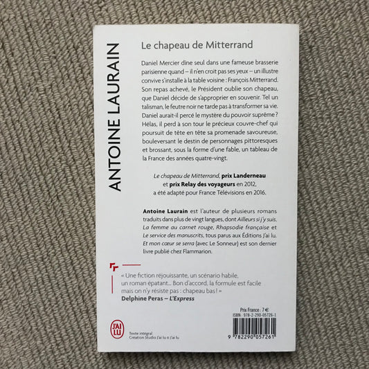 Laurain, Antoine - Le chapeau de Mitterrand