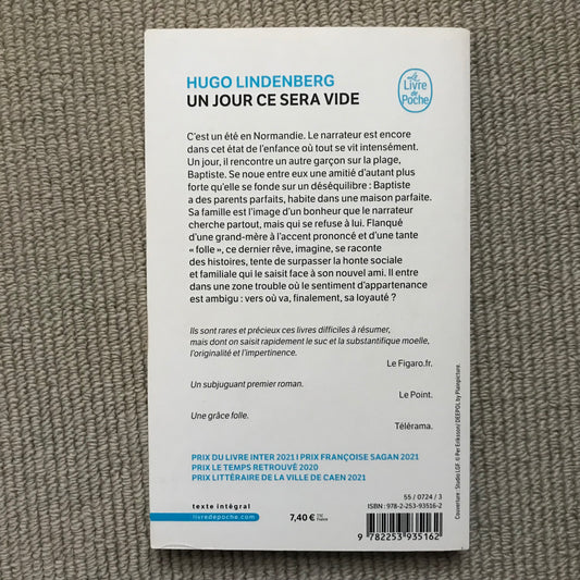 Lindenberg, Hugo - Un jour ce sera vide