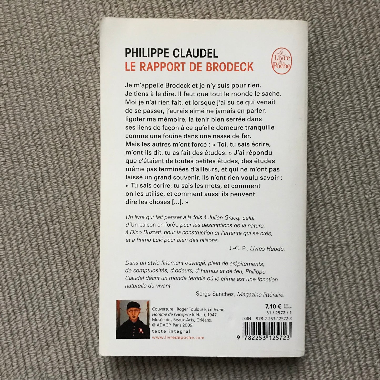 Claudel, Philippe - Le rapport de Brodeck