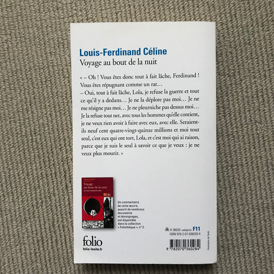 Céline, Louis Ferdinand - Voyage au bout de la nuit