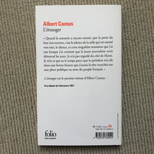 Camus, Albert - L’étranger