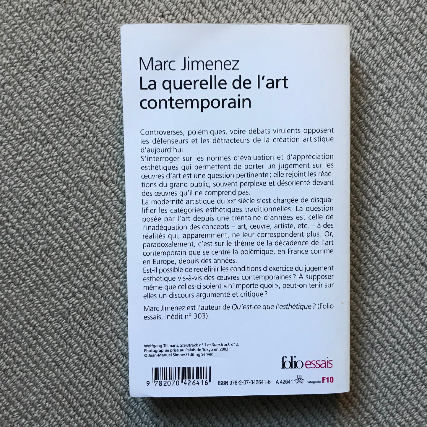 Jimenez, Marc - La querelle de l’art contemporain