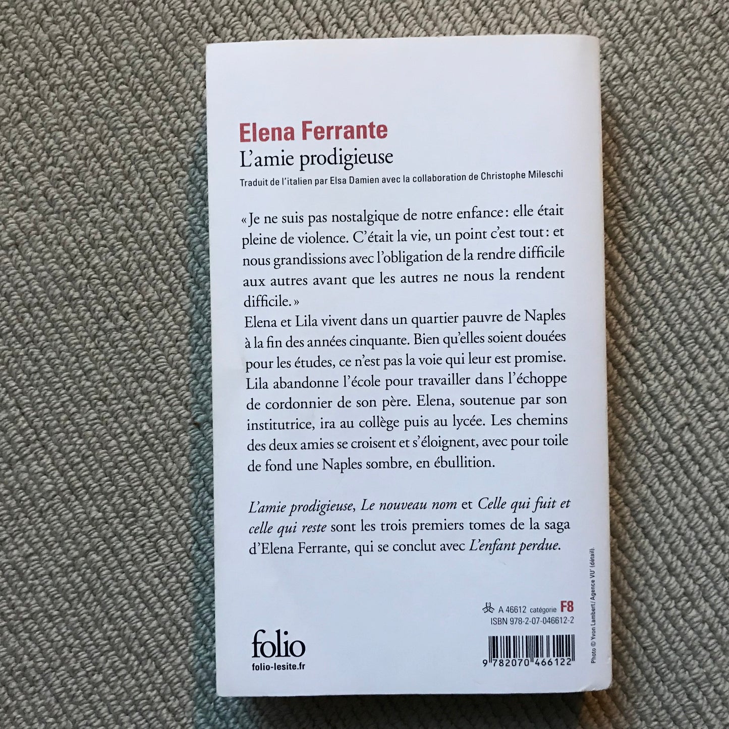 Ferrante, Elena - L’amie prodigieuse