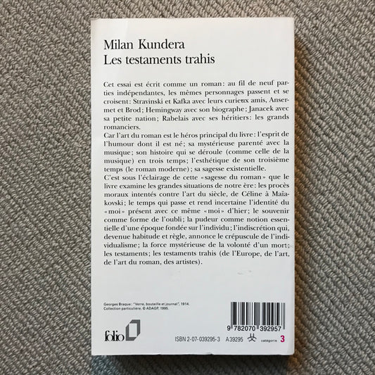 Kundera, Milan - Les testaments trahis