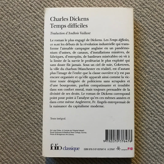 Dickens, Charles - Temps difficiles