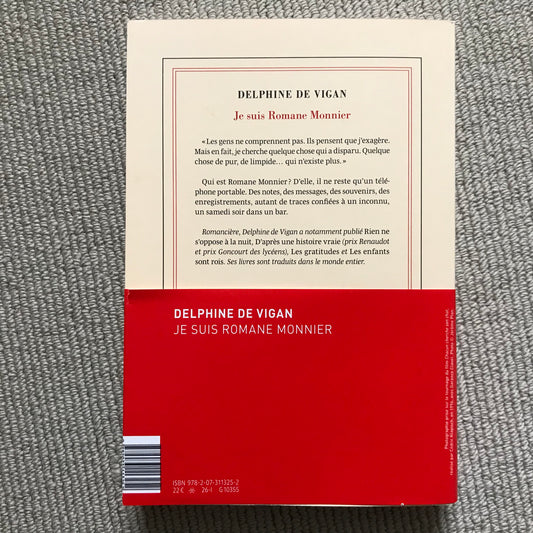 Vigan de, Delphine - Je suis Romane Monnier
