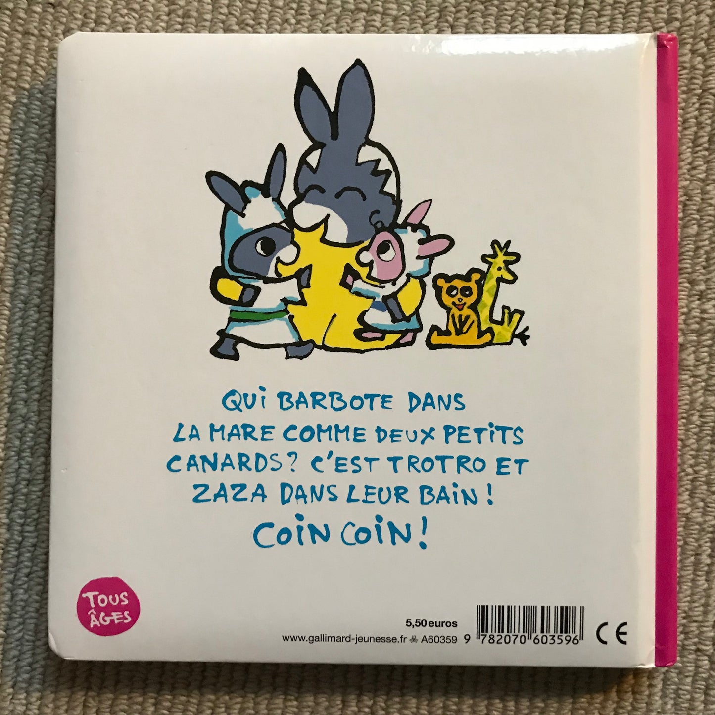 Trotro et Zaza prennent leur bain