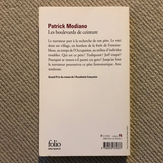 Modiano, Patrick - Les boulevards de ceinture