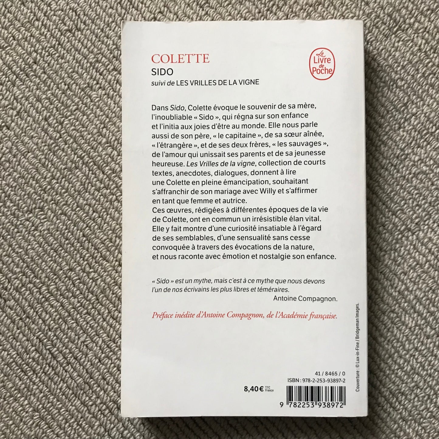 Colette - Sido, suivi de Les vrilles de la vigne