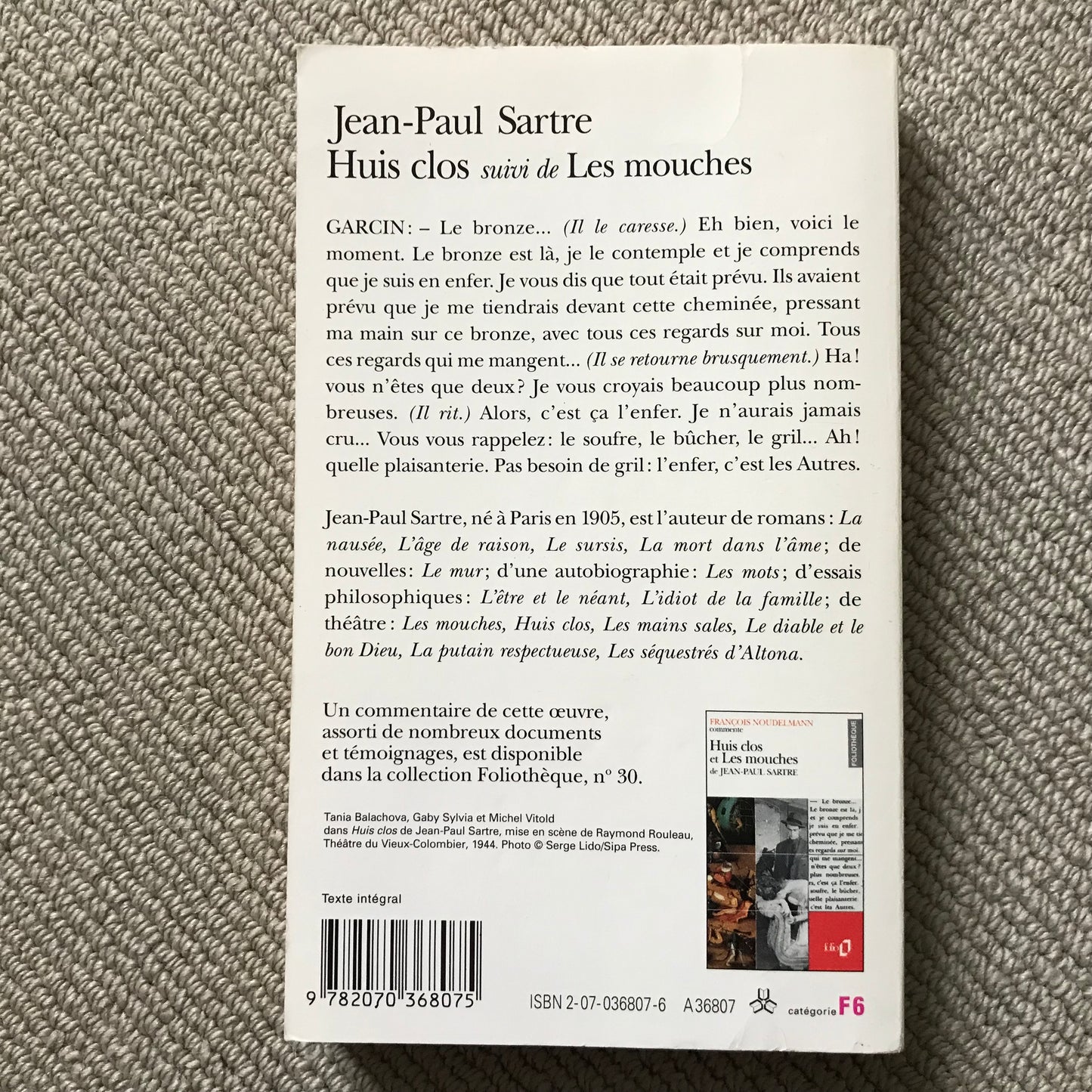 Sartre, Jean-Paul - Huis clos (suivi de) Les mouches
