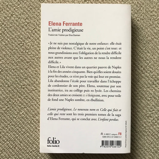 Ferrante, Elena - L’amie prodigieuse