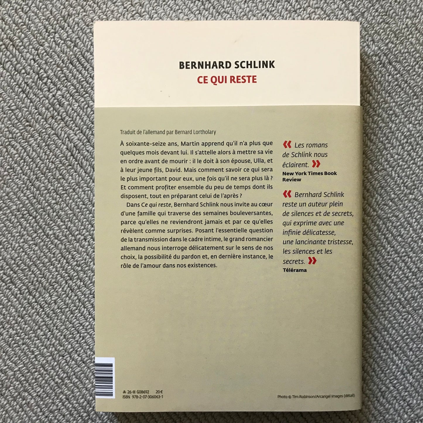 Schlink, Bernhard - Ce qui reste