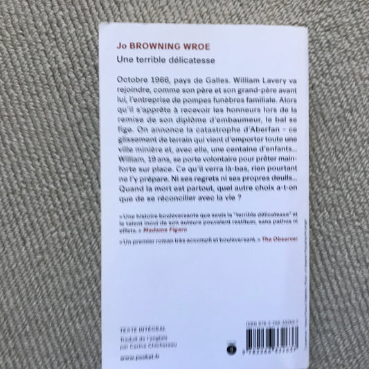 Browning Wroe, Jo - Une terrible délicatesse