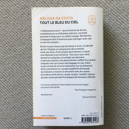 Da Costa, Mélissa - Tout le bleu du ciel