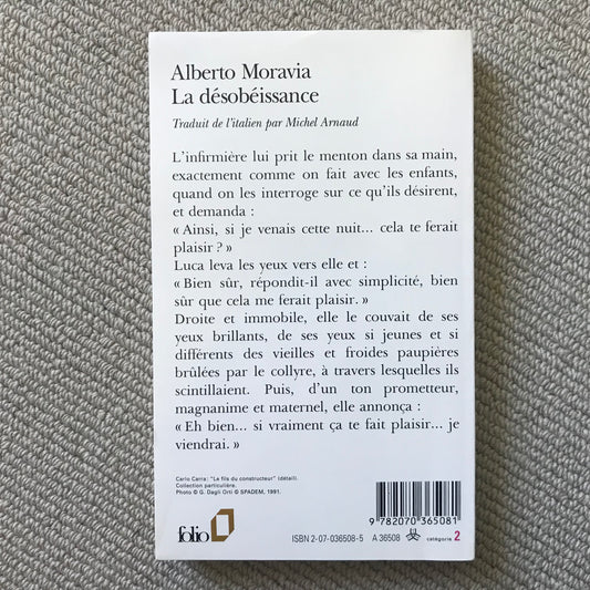 Moravia, Alberto - La désobéissance