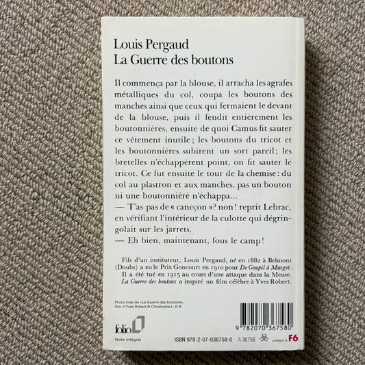Pergaud, Louis - La guerre des boutons