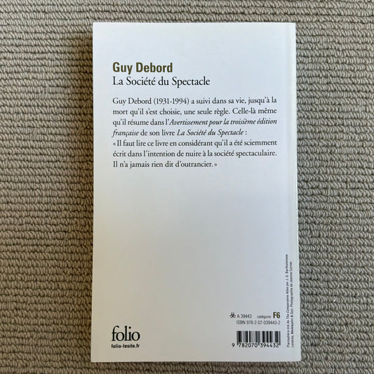 Debord, Guy - La Société du Spectacle
