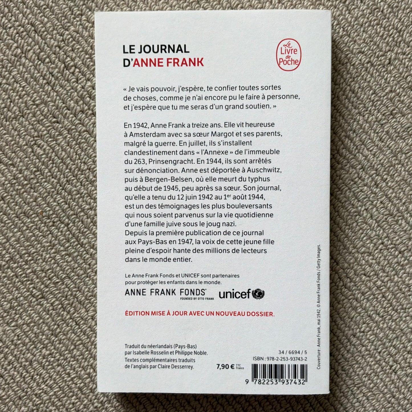 Frank, Anne - Le journal d’Anne Frank