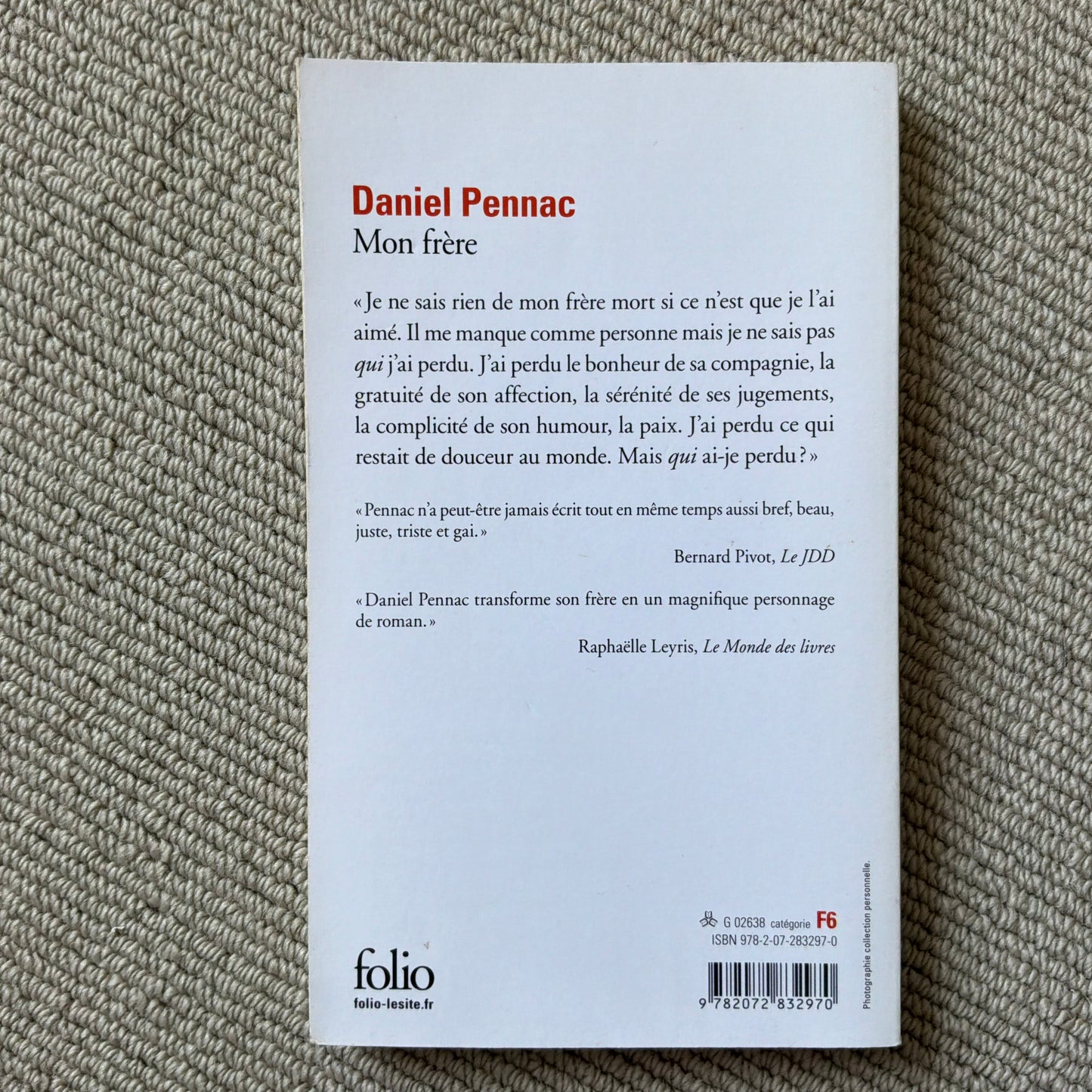 Pennac, Daniel - Mon frère