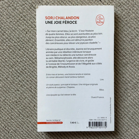 Chalandon, Sorj - Une joie féroce
