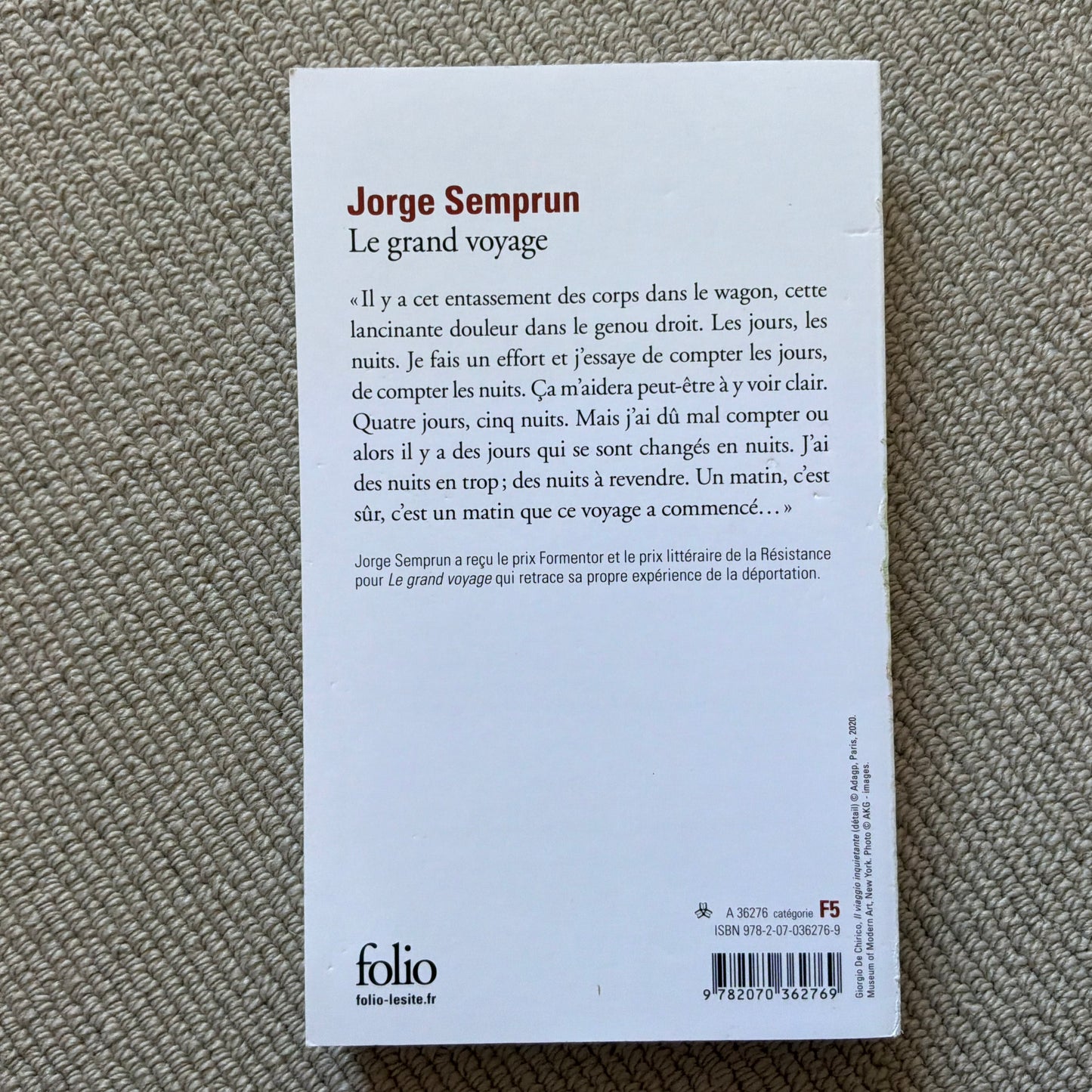 Semprun, Jorge - Le grand voyage