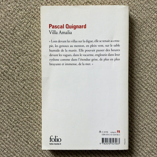 Quignard, Pascal - Villa Amalia