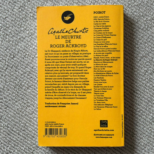 Christie, Agatha - Le meurtre de Roger Ackroyd