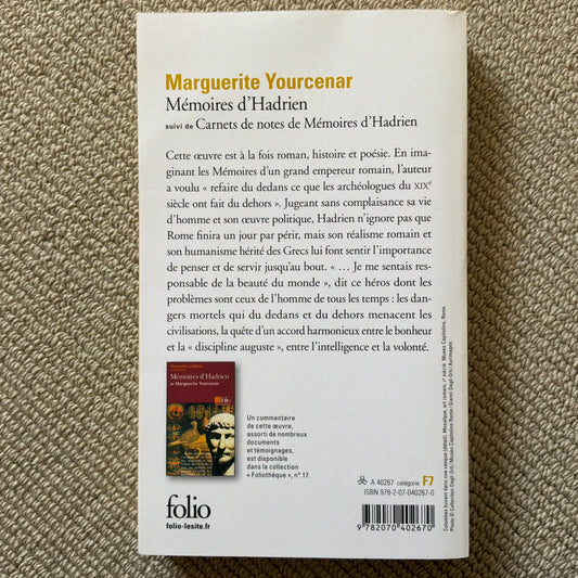 Yourcenar, Marguerite - Mémoires d’Hadrien