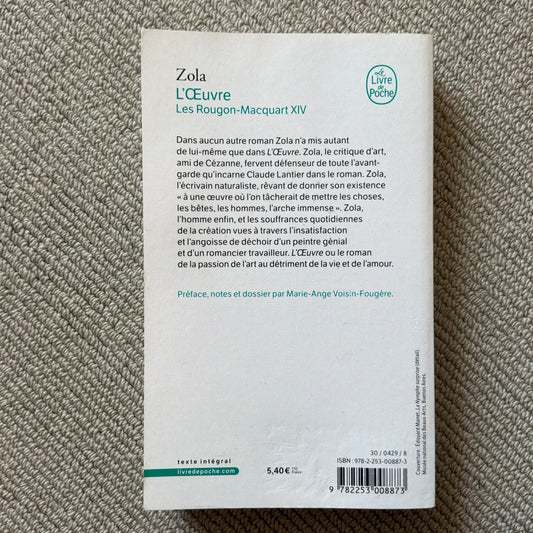 Zola, Emile - L’œuvre