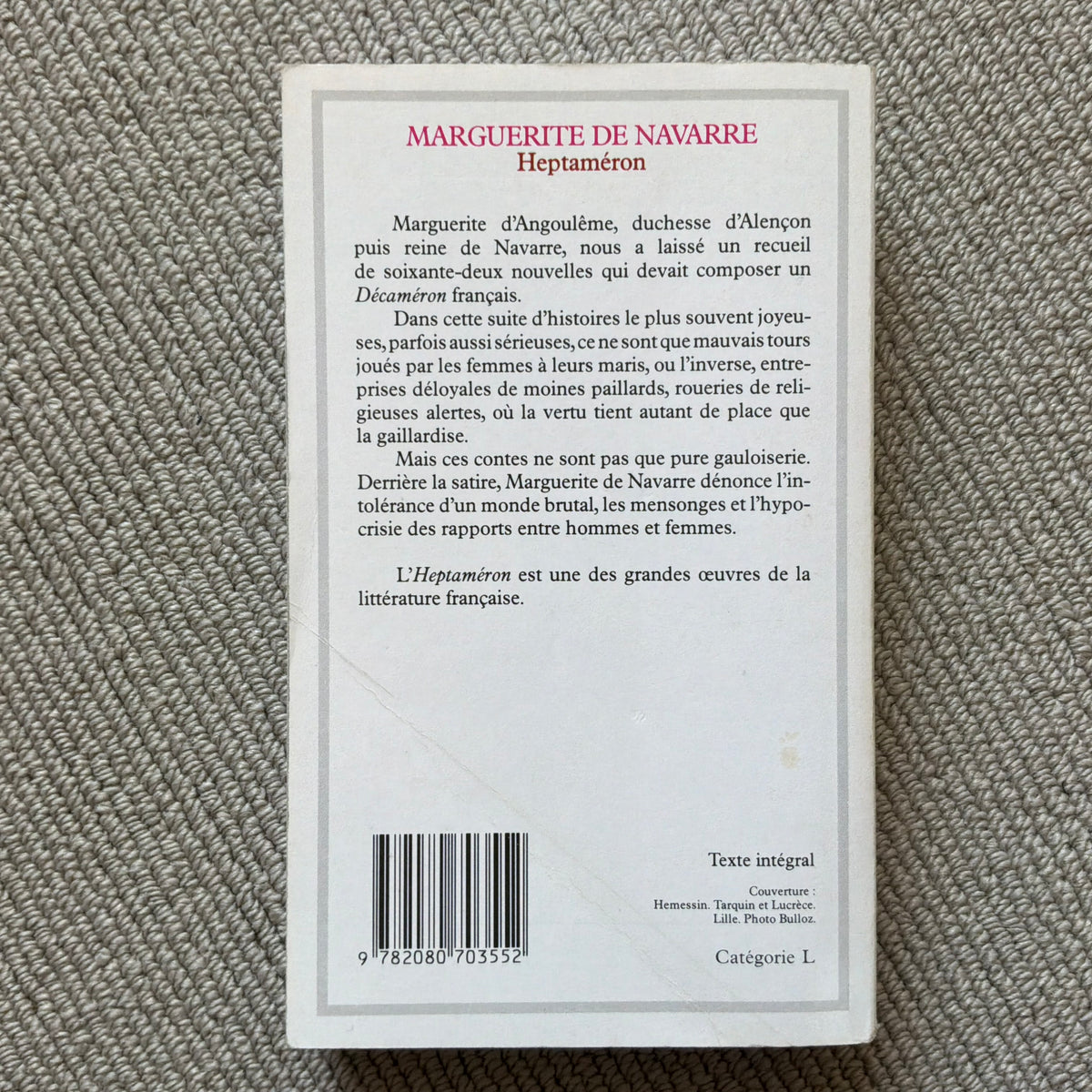 Navarre de, Marquise - Heptameron