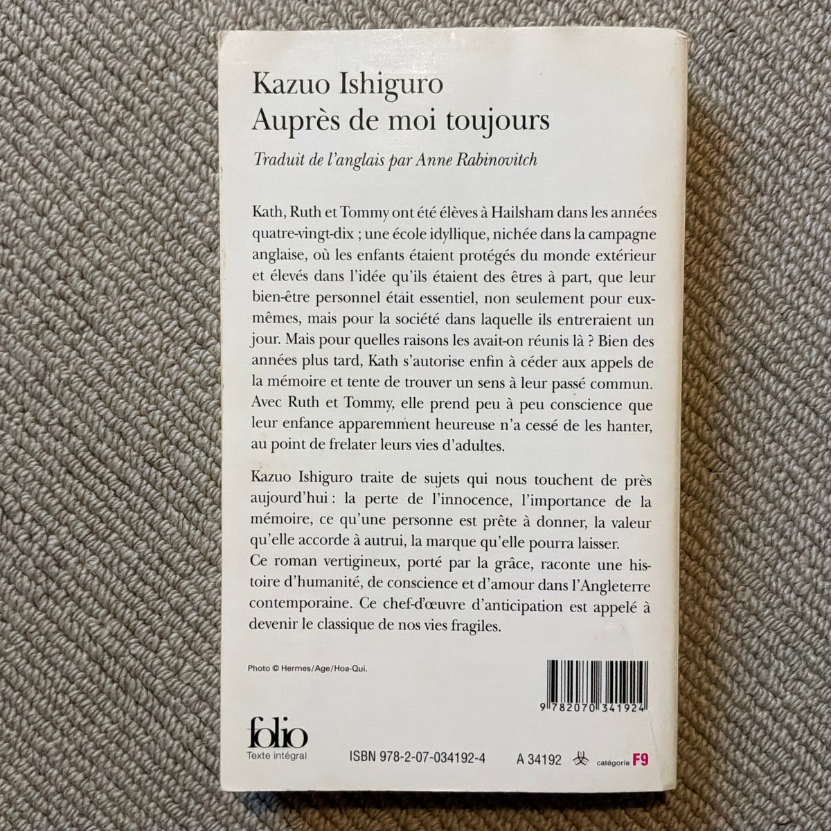 Ishiguro, Kazuo - Auprès de moi toujours