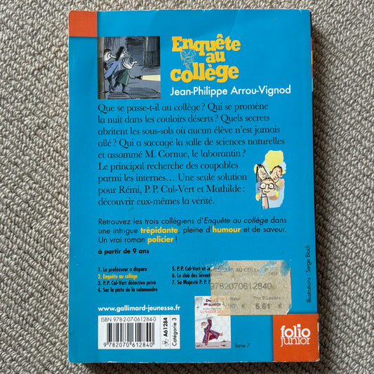 Arrou-Vignod, J-P - Enquête au collège T2