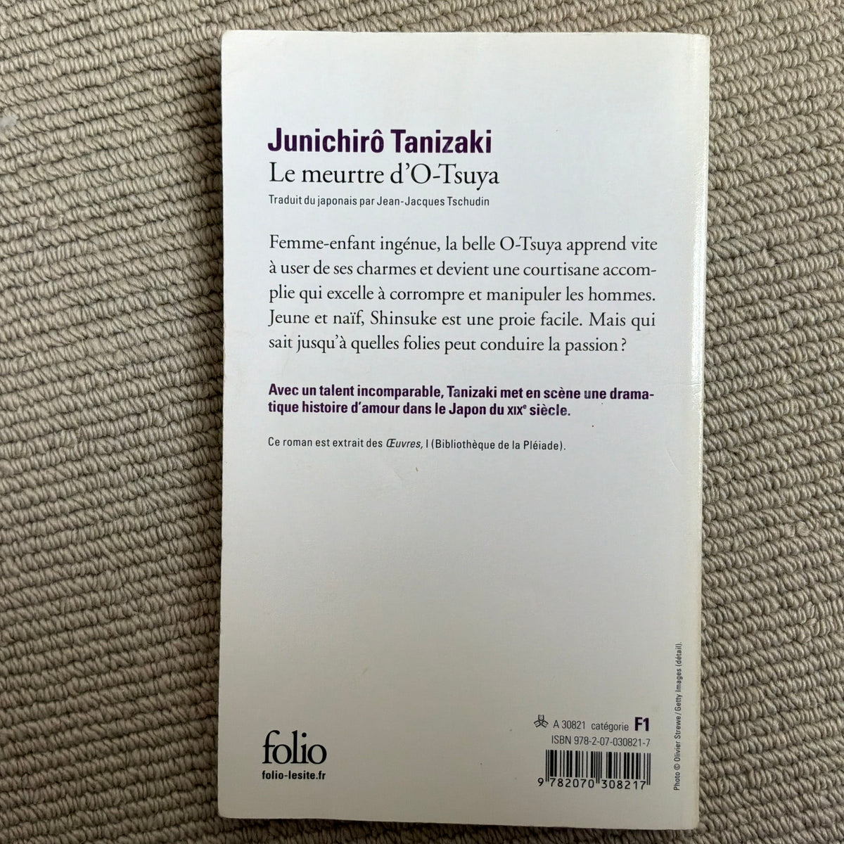 Tanizaki, Junichirô - Le meurtre d’O-Tsuya