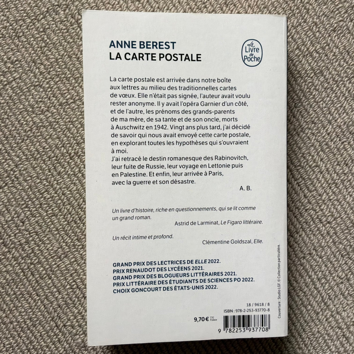 Berest, Anne - La carte postale