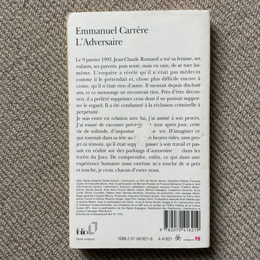 Carrère, Emmanuel - L’adversaire