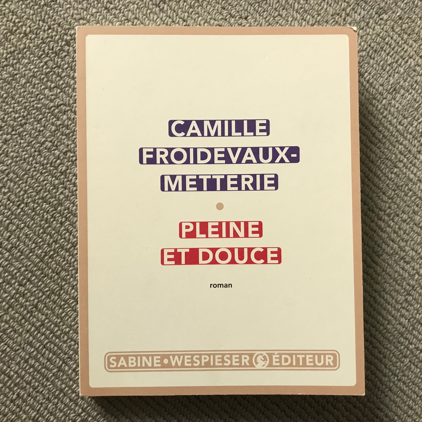 Froidevaux-Metterie, Camille - Pleine et douce