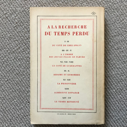 Proust, Marcel - A la recherche du temps perdu VI : Le côté de Guermantes I