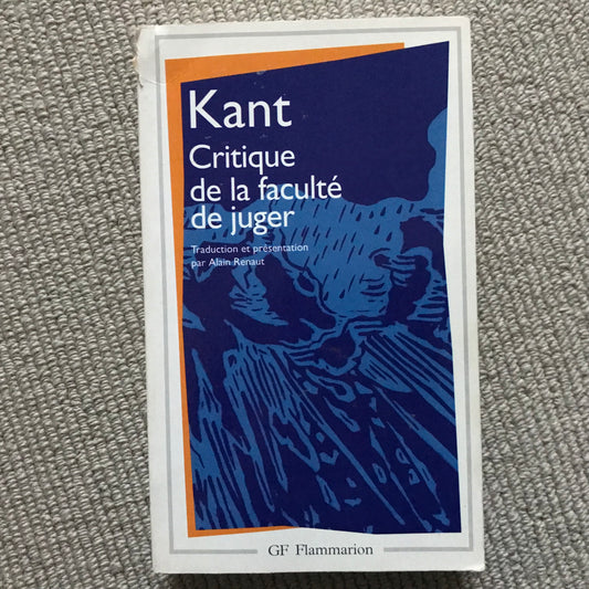 Kant - Critique de la faculté de juger