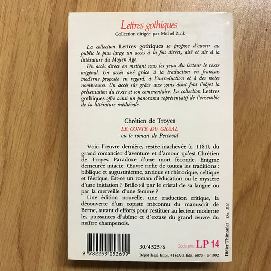 Troyes de, Chrétien - Le conte du Graal