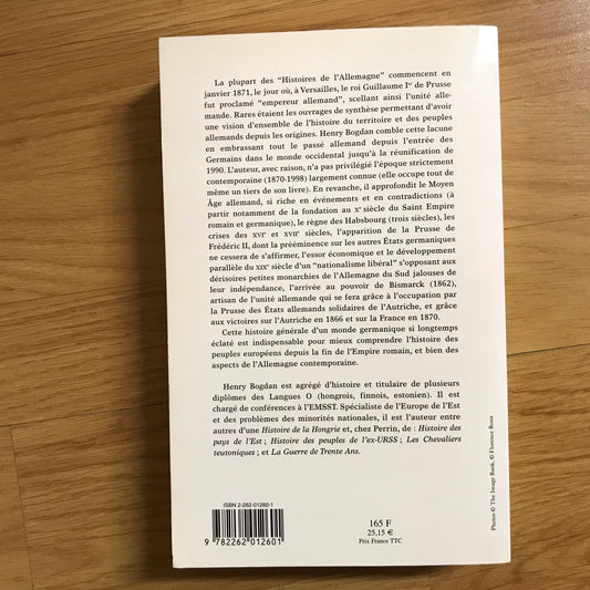 Bogdan, Henry - Histoire de l’Allemagne, de la Germanie à nos jours