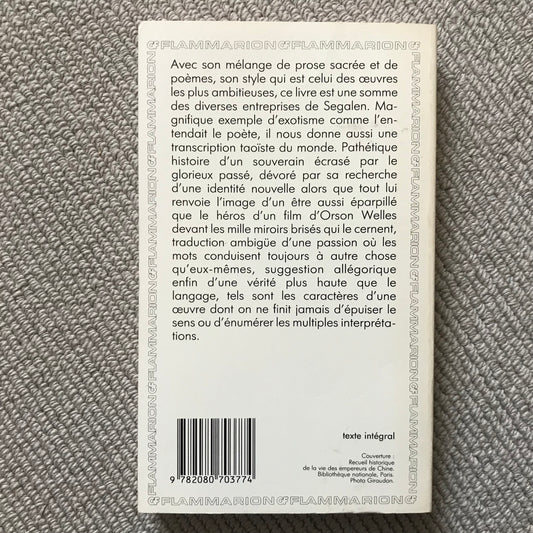 Segalen - Le fils du ciel