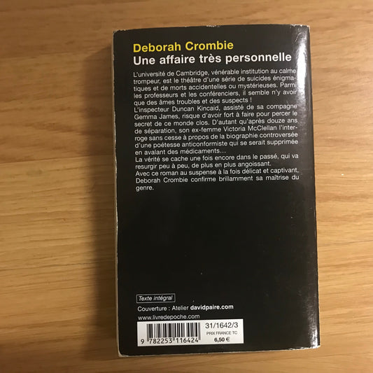 Crombie, Deborah - Une affaire très personnelle